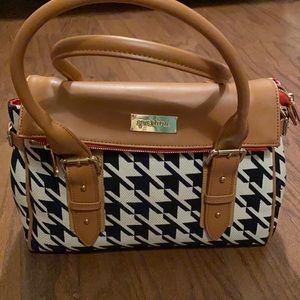 Spartina houndstooth satchel